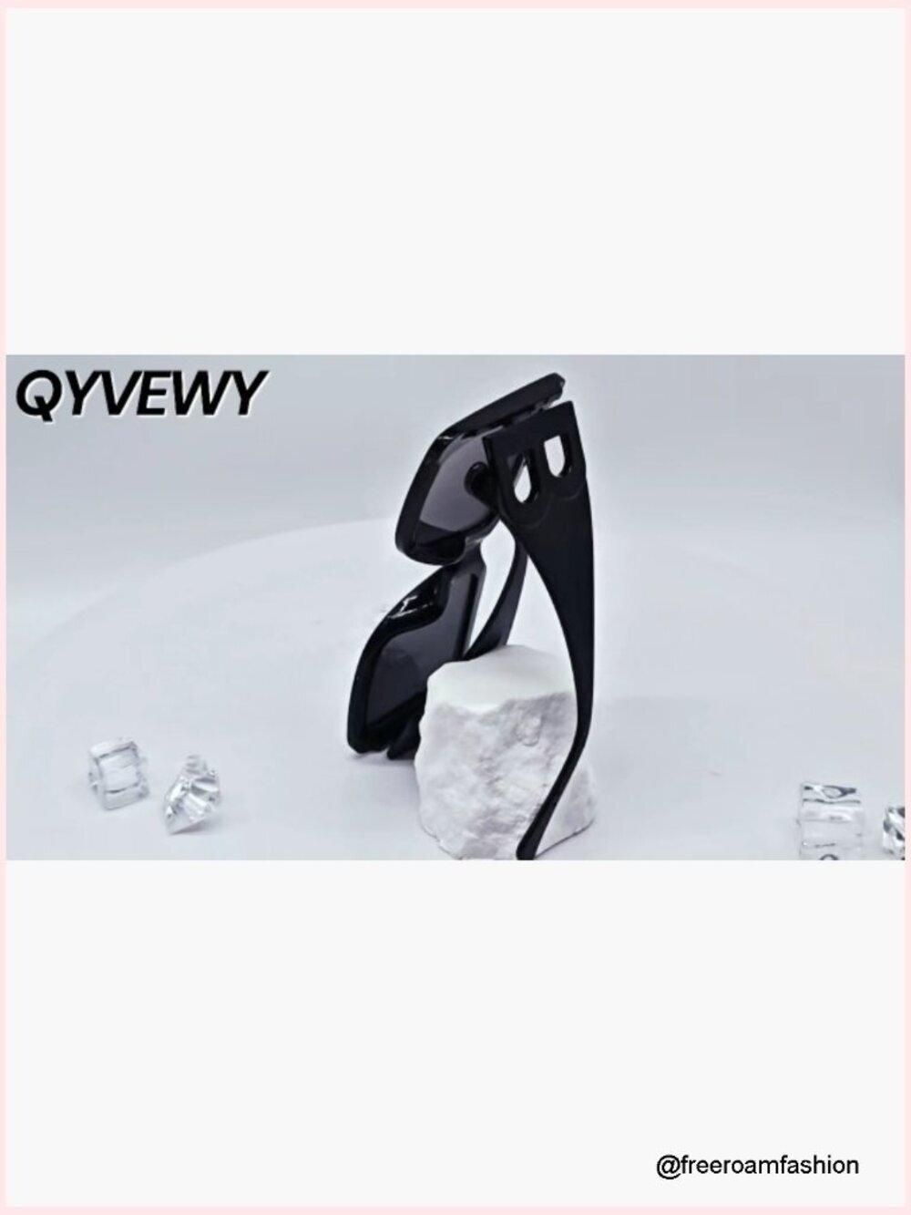 3pk Oversized Square Sunglasses UV Protection Trendy Bulk - Picture 7 of 7